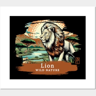 Lion - WILD NATURE - LION -21 Posters and Art